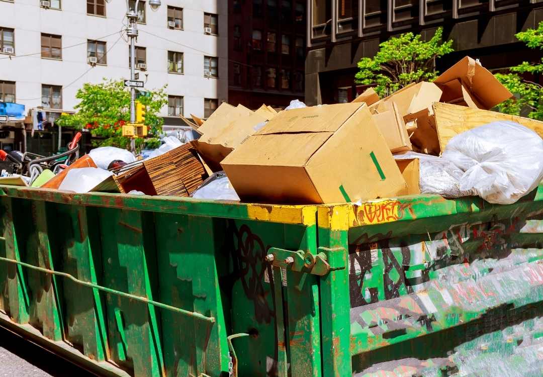 Removal of recycling materials service