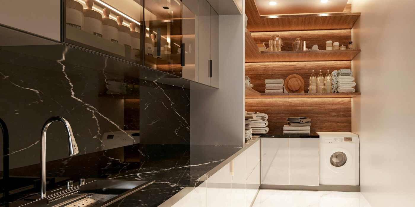 Clean organized space after waste material removal
