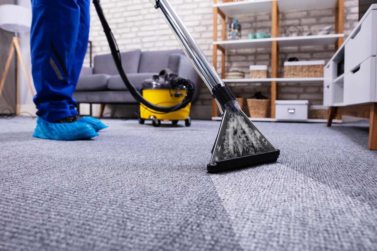 Carpet cleaning equipment used for carpet care