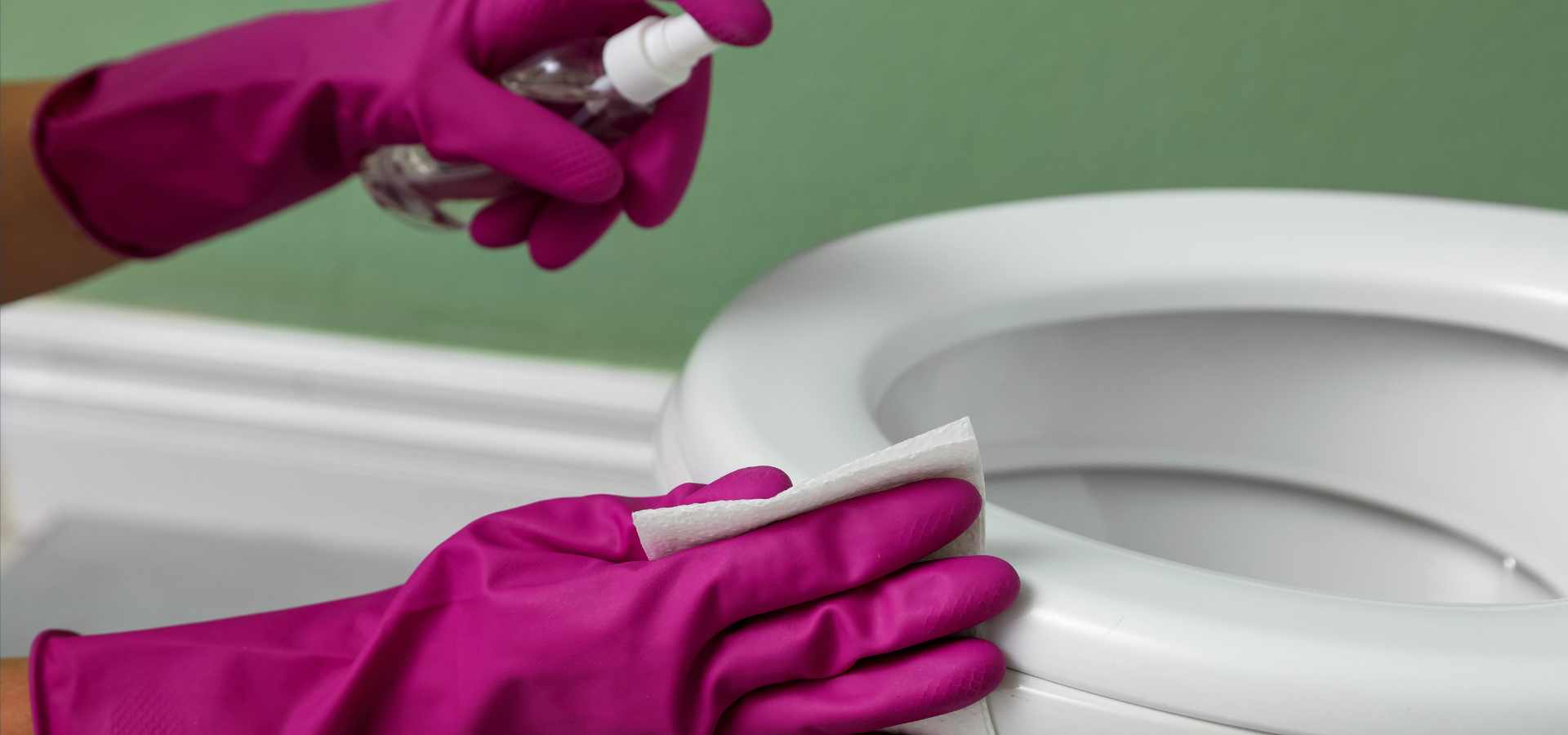 Restroom cleaning and disinfecting by Jacqueline Cleaning Services LLC