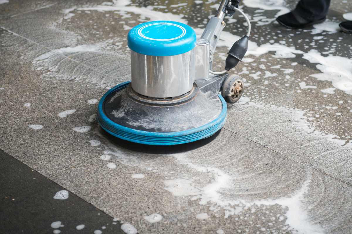 Commercial floor cleaning service for business spaces